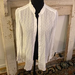 Loft white button up XS